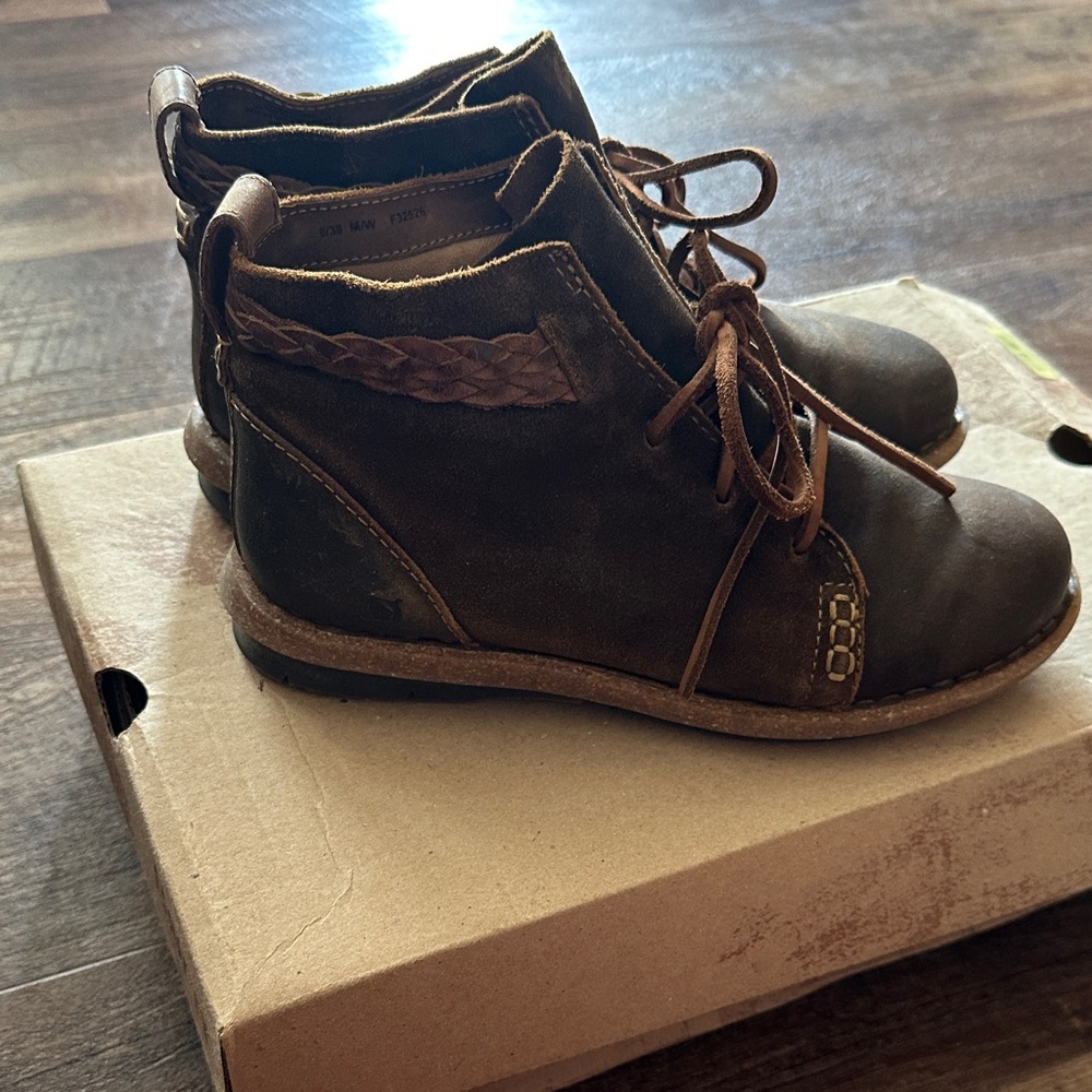 Born Rust Distressed Ankle Boots